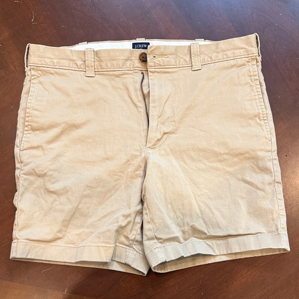 J. Crew Men's Tan Flat Front Shorts